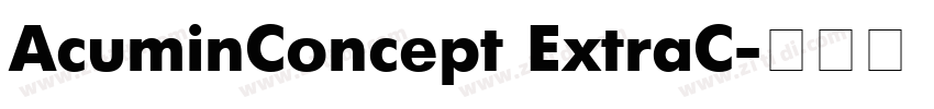 AcuminConcept ExtraC字体转换